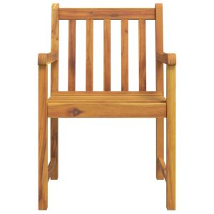 Градински столове, 4 бр, 56x55,5x90 см, акация масив