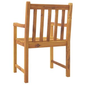 Градински столове, 4 бр, 56x55,5x90 см, акация масив