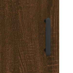 Стенни шкафове, 2 бр, кафяв дъб, инженерно дърво