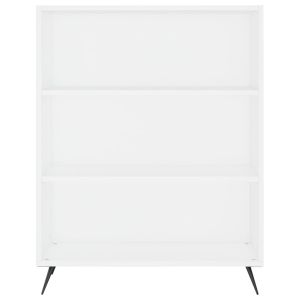 Висок шкаф, бял, 69,5x34x180 см, инженерно дърво