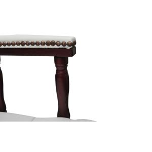 Въртящ офис стол, бял