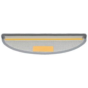 Изтривалки за стълби, 10 бр., 65x24x4 см, светлосиви, полукръгли, големи