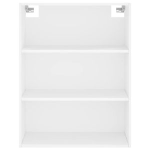 Висок шкаф, бял, 69,5x32,5x180 см, инженерно дърво