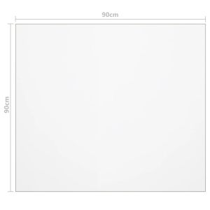 Протектор за маса, прозрачен, 90x90 см, 1,6 мм, PVC