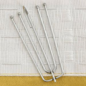 Затъмняващи завеси с куки имитация лен 2 бр жълти 140x175 см