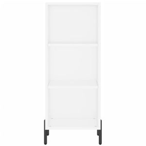 Висок шкаф, бял, 34,5x34x180 см, инженерно дърво