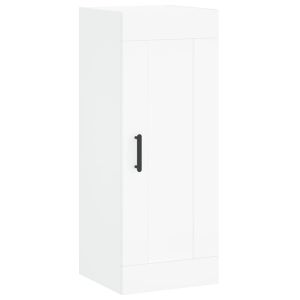 Висок шкаф, бял, 34,5x34x180 см, инженерно дърво