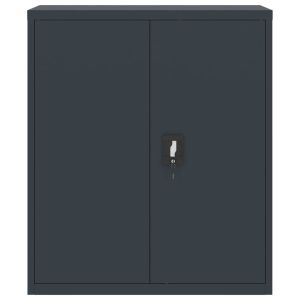Шкаф за папки антрацит 90x40x105 см стомана
