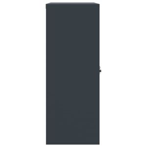 Шкаф за папки антрацит 90x40x105 см стомана