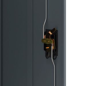 Шкаф за папки антрацит 90x40x105 см стомана