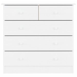 Скрин ALTA, бял, 77x35x73 см, бор масив