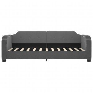 Кушетка, тъмносива, 80x200 см, плат