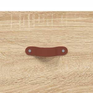 Кафе маси, 2 бр, дъб сонома, 50x50x40 см, инженерно дърво