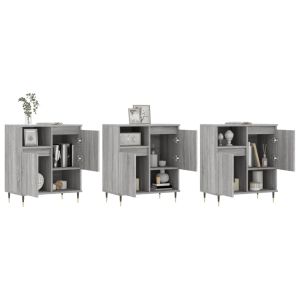 Сайдборди, 3 бр, сив сонома, инженерно дърво