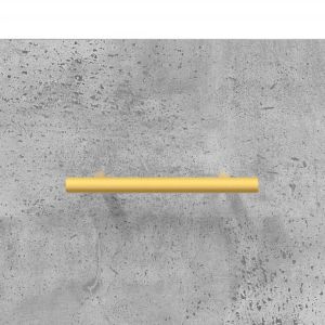 Висок шкаф, бетонно сив, 69,5x34x180 см, инженерно дърво