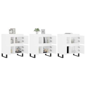 Сайдборди, 3 бр, бели, инженерно дърво