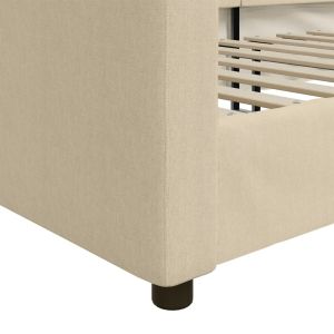 Кушетка, кремава, 80x200 см, плат