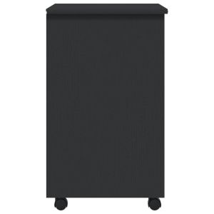 Шкаф с чекмеджета на колелца MOSS, сив, бор масив