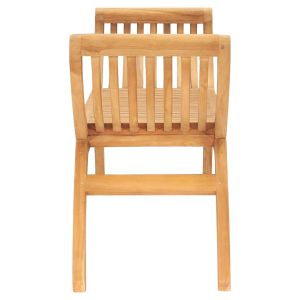 Градинска пейка, 126 см, тик масив