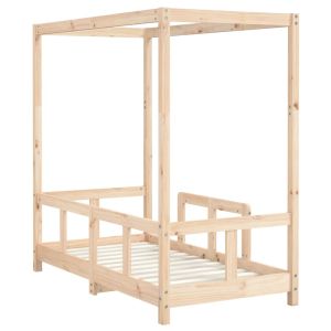 Рамка за детско легло, 70x140 см, масивна борова дървесина