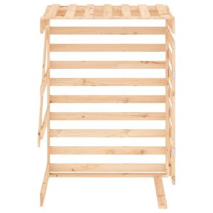 Удължение за контейнер за съхранение на кош дърво бор масив