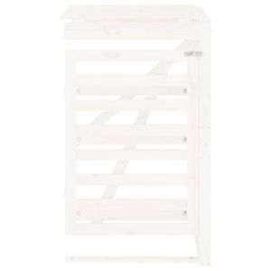 Удължение за контейнер за съхранение на кош бял дърво бор масив