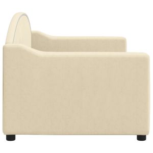 Кушетка, кремава, 80x200 см, плат