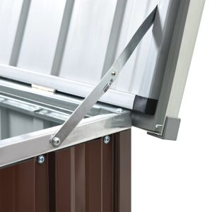 Градински сандък за съхранение, кафяв, 171x99x93 см