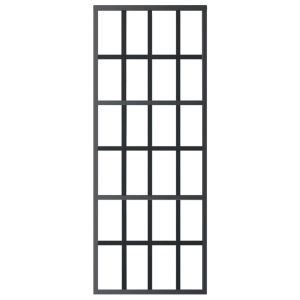 Плъзгаща се врата с механизъм, ESG стъкло и алуминий, 76x205 см