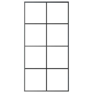 Плъзгаща се врата с обков 102,5x205 см ESG стъкло и алуминий