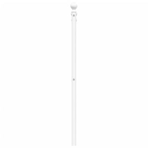 Метална резервна табла за легло, бяла, 150 см