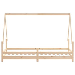Рамка за детско легло, 90x200 см, масивна борова дървесина
