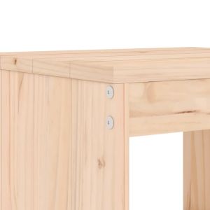 Бар табуретки, 2 бр, 40x36x75 см, борово дърво масив