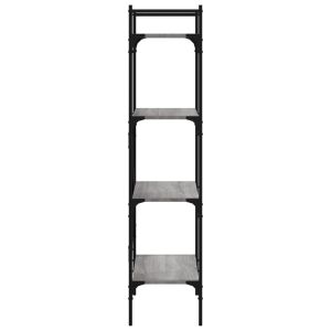 Библиотека 4 рафта сив сонома 56x31,5x138,5 см инженерно дърво