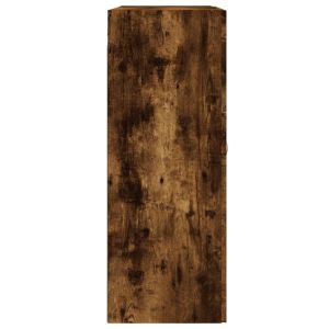 Стенен шкаф опушен дъб 69,5x34x90 см инженерно дърво