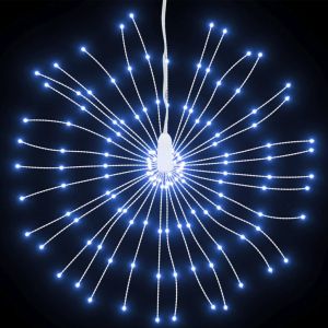 Коледни звездни светлини 140 LED 4 бр студено бяло 17 см
