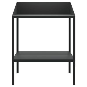 Стойка за саксии антрацит 75,5x54,5x100 см поцинкована стомана