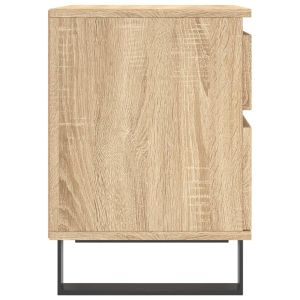 Нощни шкафчета, 2 бр, сонома дъб, 40x35x50 см, инженерно дърво