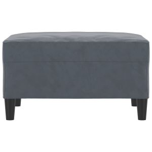 Табуретка, тъмносива, 70x55x41 см, кадифе