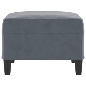 Табуретка, тъмносива, 70x55x41 см, кадифе