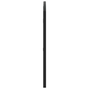 Стенно огледало, черно, 100x50 см, арка, желязо