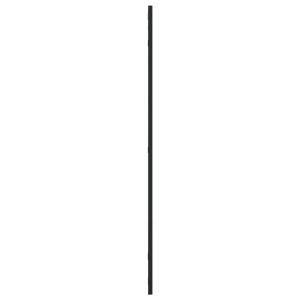 Стенно огледало, черно, 60x100 см, правоъгълно, желязо