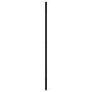 Стенно огледало, черно, 40x80 см, правоъгълно, желязо
