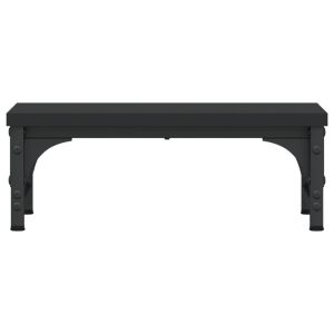 Поставка за монитор, черна, 37x23x14 см, инженерно дърво