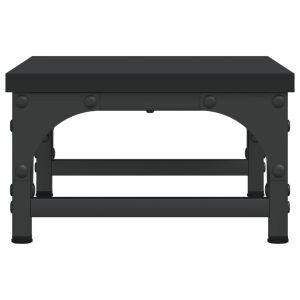 Поставка за монитор, черна, 37x23x14 см, инженерно дърво