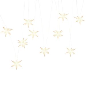 Коледна лампички, 10 LED, бели, 10 см