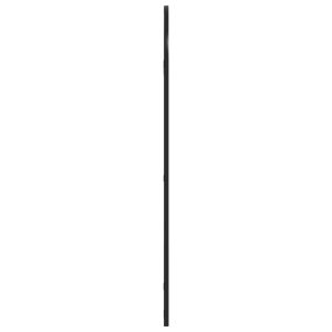 Стенно огледало, черно, 50x100 см, арка, желязо