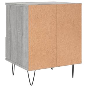 Нощно шкафче сив сонома 40x35x50 см инженерно дърво