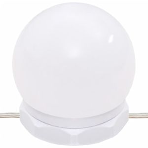 Тоалетка с LED лампи, черна, 90x42x132,5 см