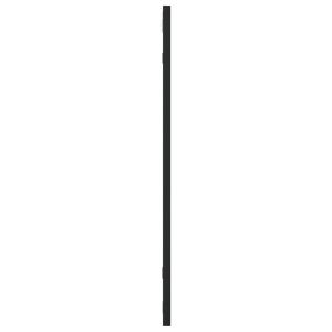 Стенно огледало, черно, 60x60 см, квадратно, желязо